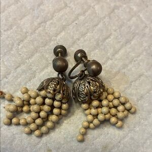 Vintage Beaded Drop Earrings
